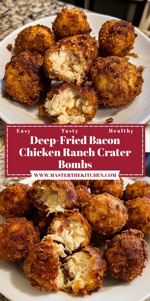 Deep-Fried Bacon Chicken Ranch Crater Bombs 30 Minutes Ultimate Delicious