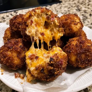 Deep-Fried Cheddar Bacon Chicken Volcano Bombs 30 Minutes Ultimate Delicious