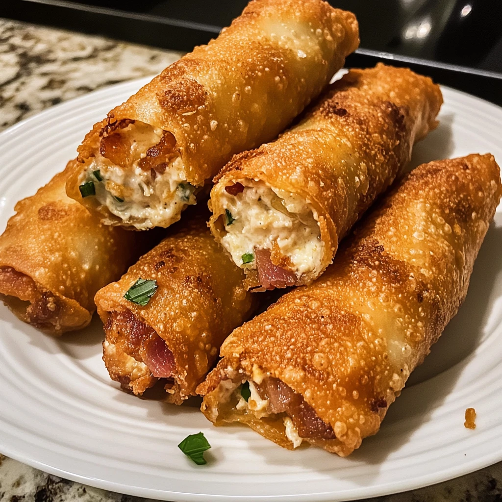 Loaded Crispy Bacon Chicken Ranch Mozzarella Egg Rolls 30 Minutes Ultimate Delicious