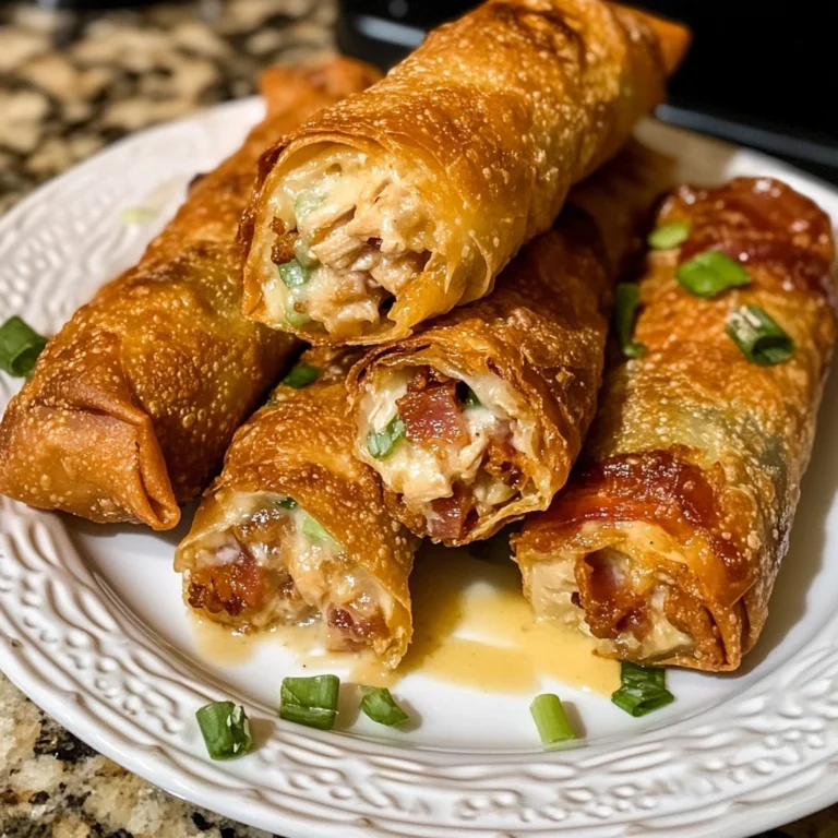 Melty Stuffed Bacon Chicken Ranch Egg Rolls 4 Servings Awesome Delicious