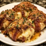 Monster Stuffed Bacon Chicken Garlic-Parmesan Bombs - 30 Minutes Ultimate Delicious