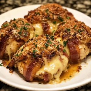 Monster Stuffed Bacon Chicken Garlic-Parmesan Bombs - 30 Minutes Ultimate Delicious