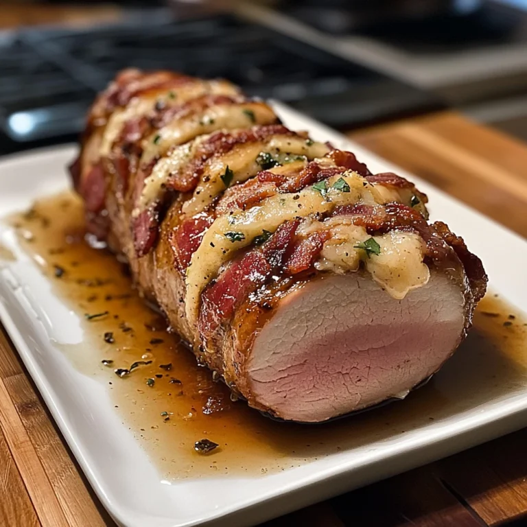 Smoky Bacon Parmesan Stuffed Pork Tenderloin 30 Minutes Amazing