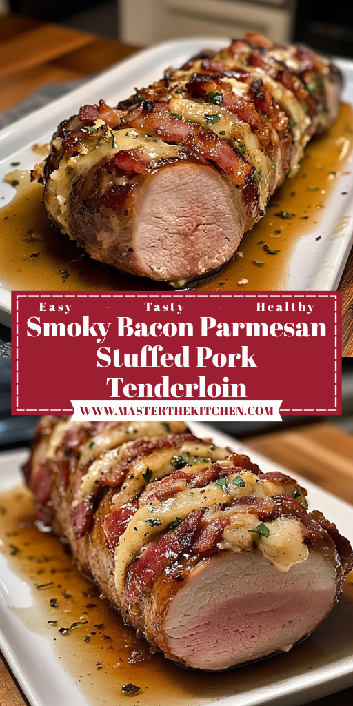 Smoky Bacon Parmesan Stuffed Pork Tenderloin 30 Minutes Amazing