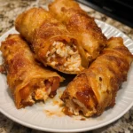 Stuffed Crispy Bacon Chicken Buffalo Egg Rolls 30 Minutes Amazing