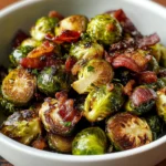 Air Fryer Brussels Sprouts Bacon 10 Minutes Easy Delicious
