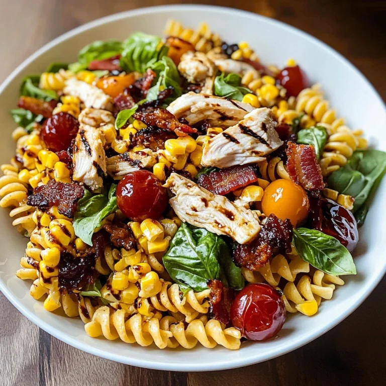 BBQ Chicken Ranch Pasta Salad 4 Servings Ultimate Delicious