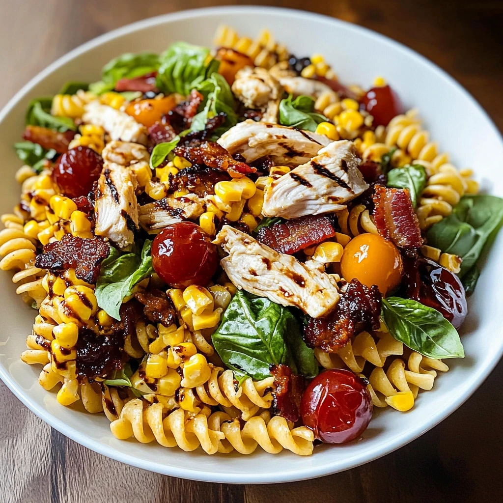 BBQ Chicken Ranch Pasta Salad 4 Servings Ultimate Delicious