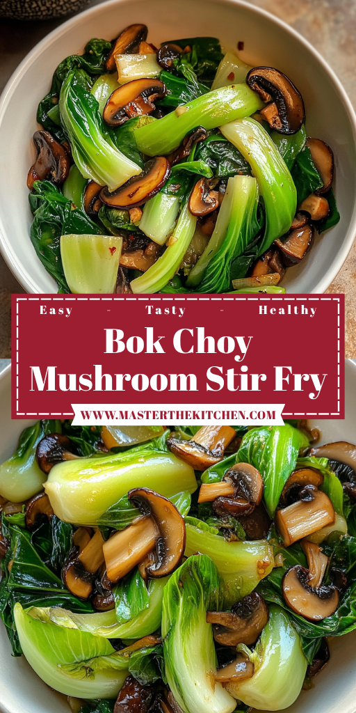 Bok Choy Mushroom Stir Fry 4 Ingredients Easy Delicious