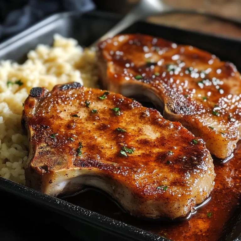 Brown Sugar Pork Chops 4 Servings Easy Delicious
