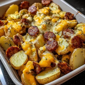 Cheesy Ranch Roasted Potatoes with Smoked Sausage - 5 Steps to Amazing