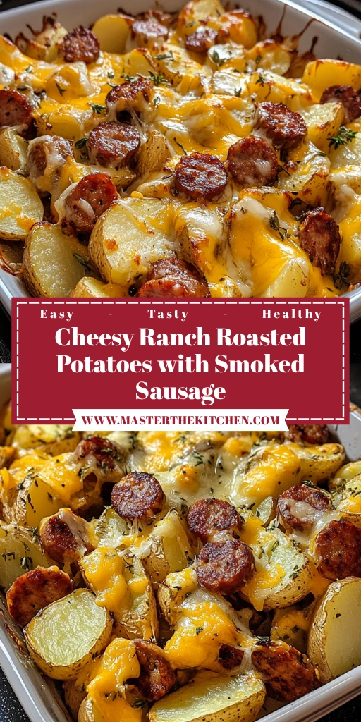 Cheesy Ranch Roasted Potatoes with Smoked Sausage - 5 Steps to Amazing