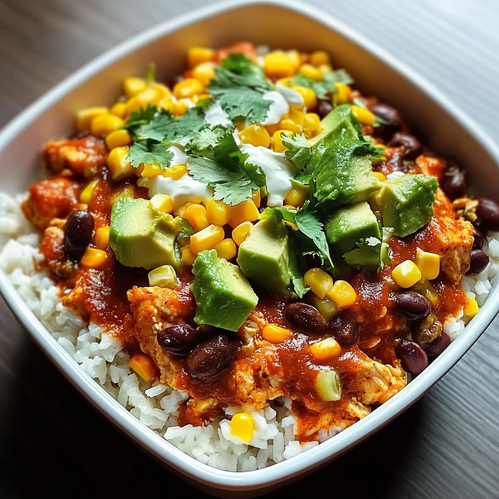 Chicken Enchilada Bowl 30 Minutes Easy Delicious