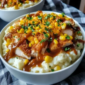 Chicken Mashed Potato Bowls 4 Servings Ultimate Delicious