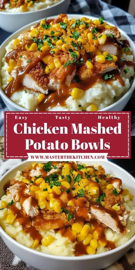 Chicken Mashed Potato Bowls 4 Servings Ultimate Delicious