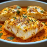 Cod in Roasted Red Pepper Sauce 4 Ingredients Easy Delicious
