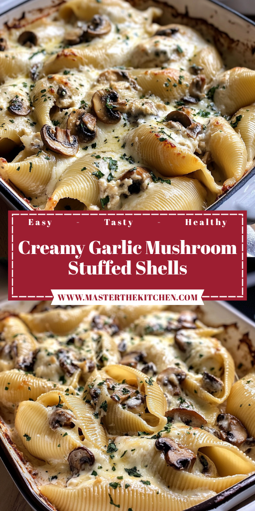 Creamy Garlic Mushroom Stuffed Shells 30 Minutes Ultimate Delicious