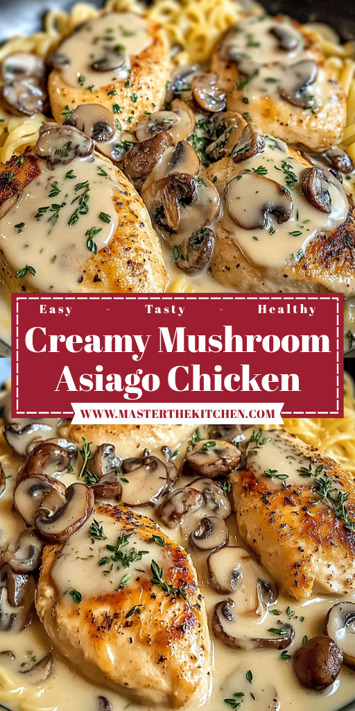 Creamy Mushroom Asiago Chicken 30 Minutes Ultimate Delicious