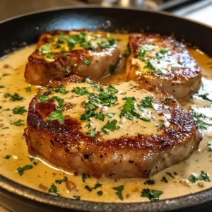 Creamy Smothered Pork Chops 4 Servings Ultimate Delicious