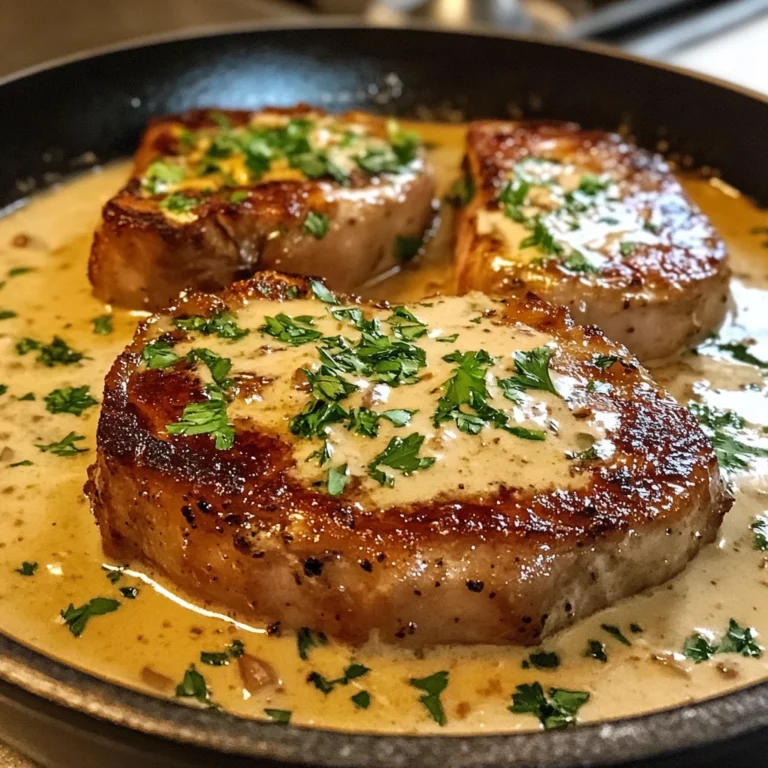 Creamy Smothered Pork Chops 4 Servings Ultimate Delicious