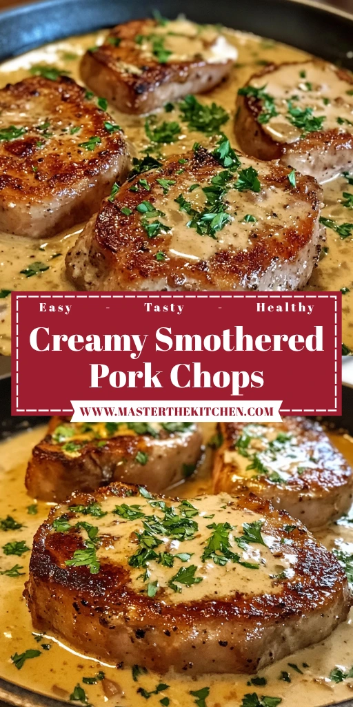 Creamy Smothered Pork Chops 4 Servings Ultimate Delicious