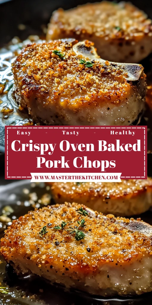 Crispy Oven Baked Pork Chops 4 Servings Easy Delicious