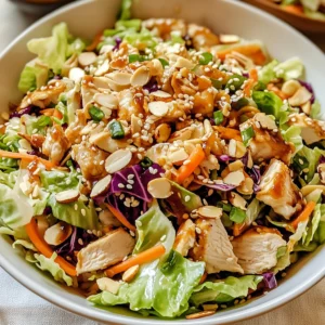 Crunchy Sesame Chicken Cabbage Salad 4 Servings Easy Delicious