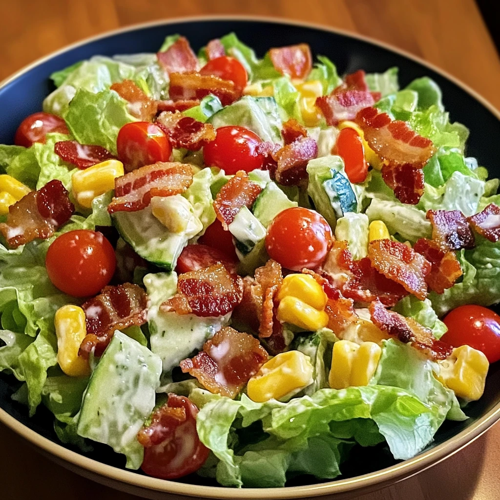 Easy Bacon Ranch Chopped Salad 7 Ingredients Amazing