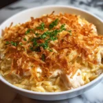 French Onion Chicken Orzo Casserole 30 Minutes Amazing