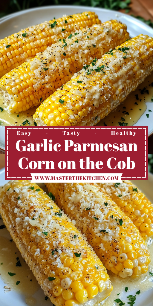 Garlic Parmesan Corn on the Cob 4 Servings Ultimate Delicious