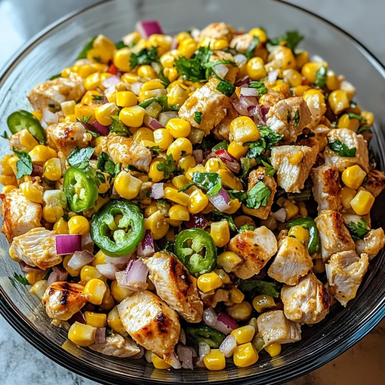 High Protein Chicken Street Corn Salad 4 Servings Ultimate Delicious