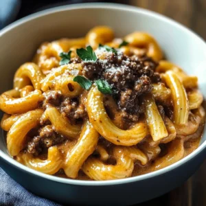 High Protein Creamy Beef Pasta 4 Servings Easy Delicious