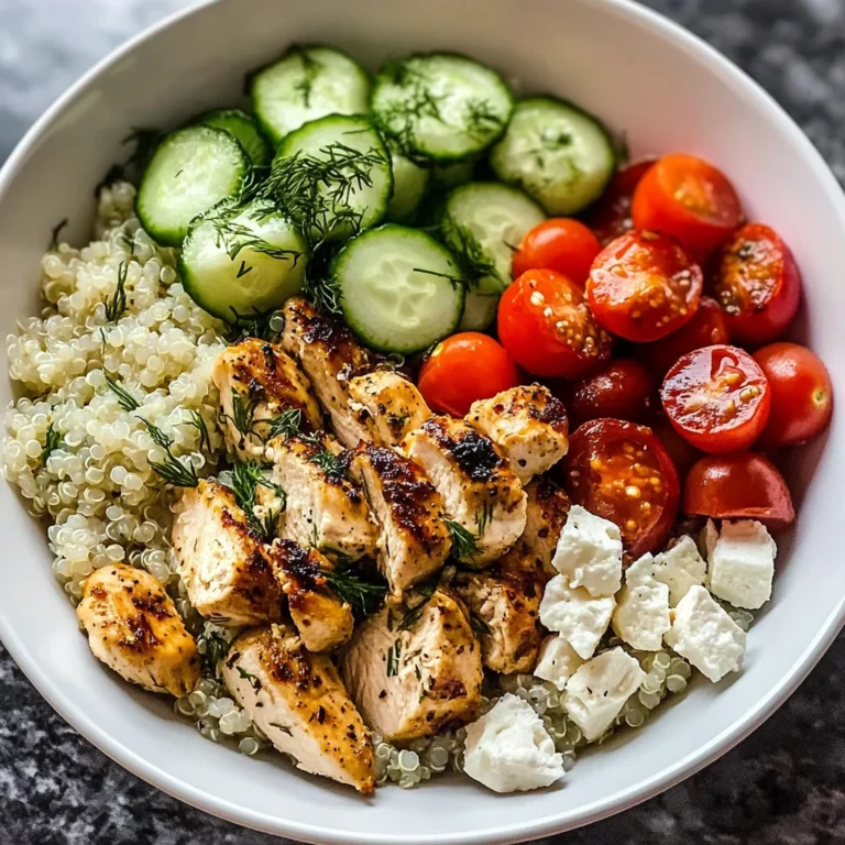 High-Protein Mediterranean Lemon-Dill Chicken Bowls 30 Minutes Easy Delicious