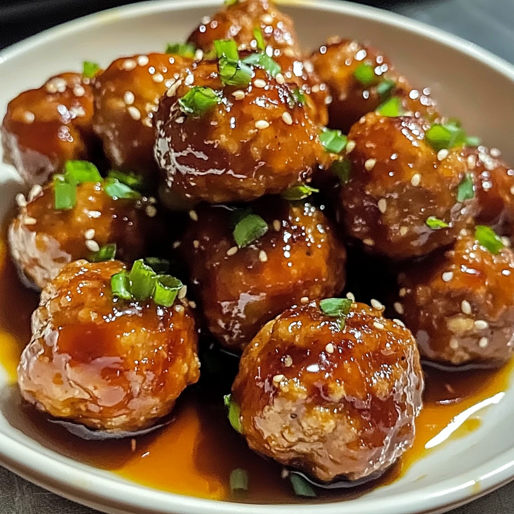 Honey Garlic Turkey Meatballs 4 Servings Ultimate Delicious