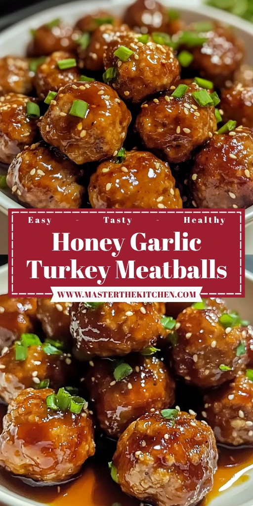 Honey Garlic Turkey Meatballs 4 Servings Ultimate Delicious