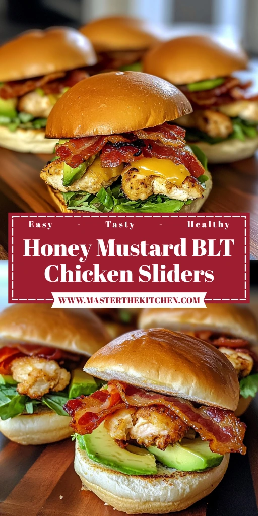 Honey Mustard BLT Chicken Sliders 30 Minutes Awesome Delicious