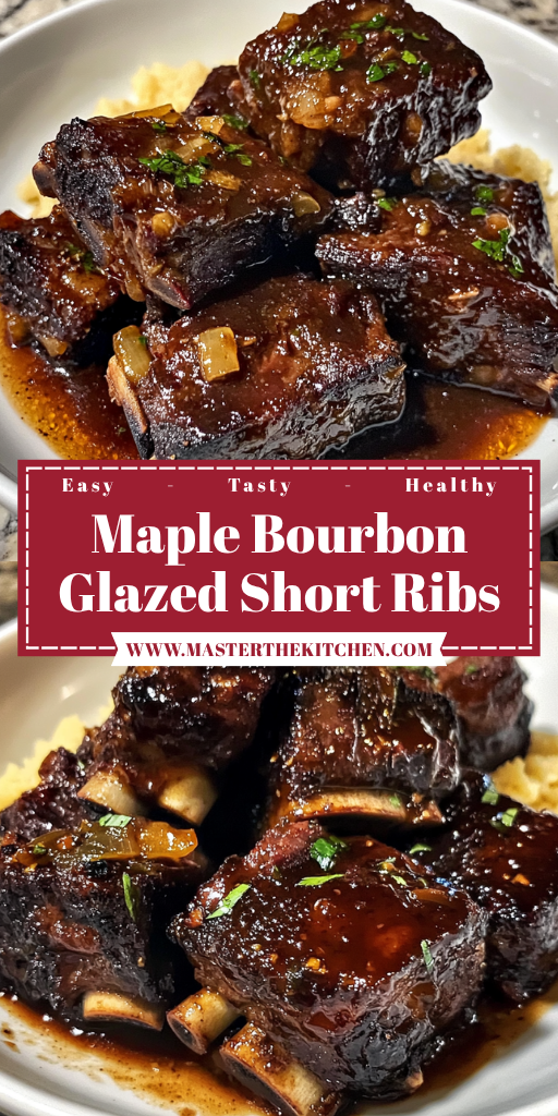 Maple Bourbon Glazed Short Ribs 3 Steps Ultimate Delicious