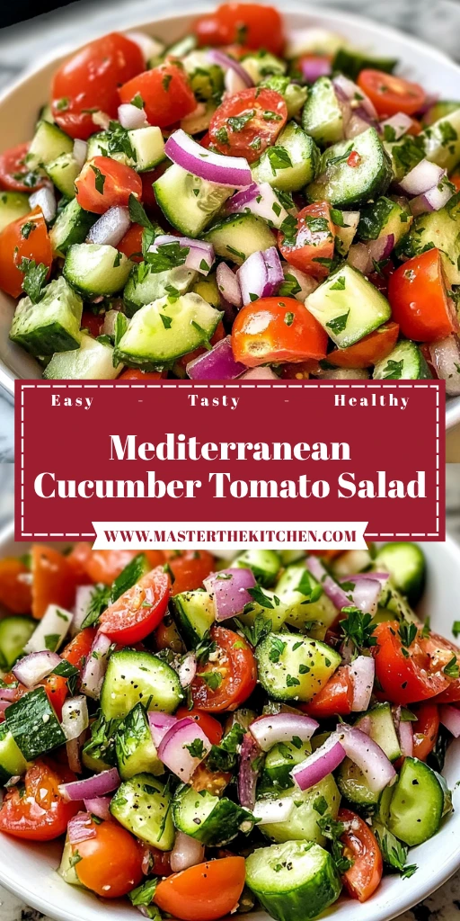 Mediterranean Cucumber Tomato Salad 6 Ingredients Easy Delicious