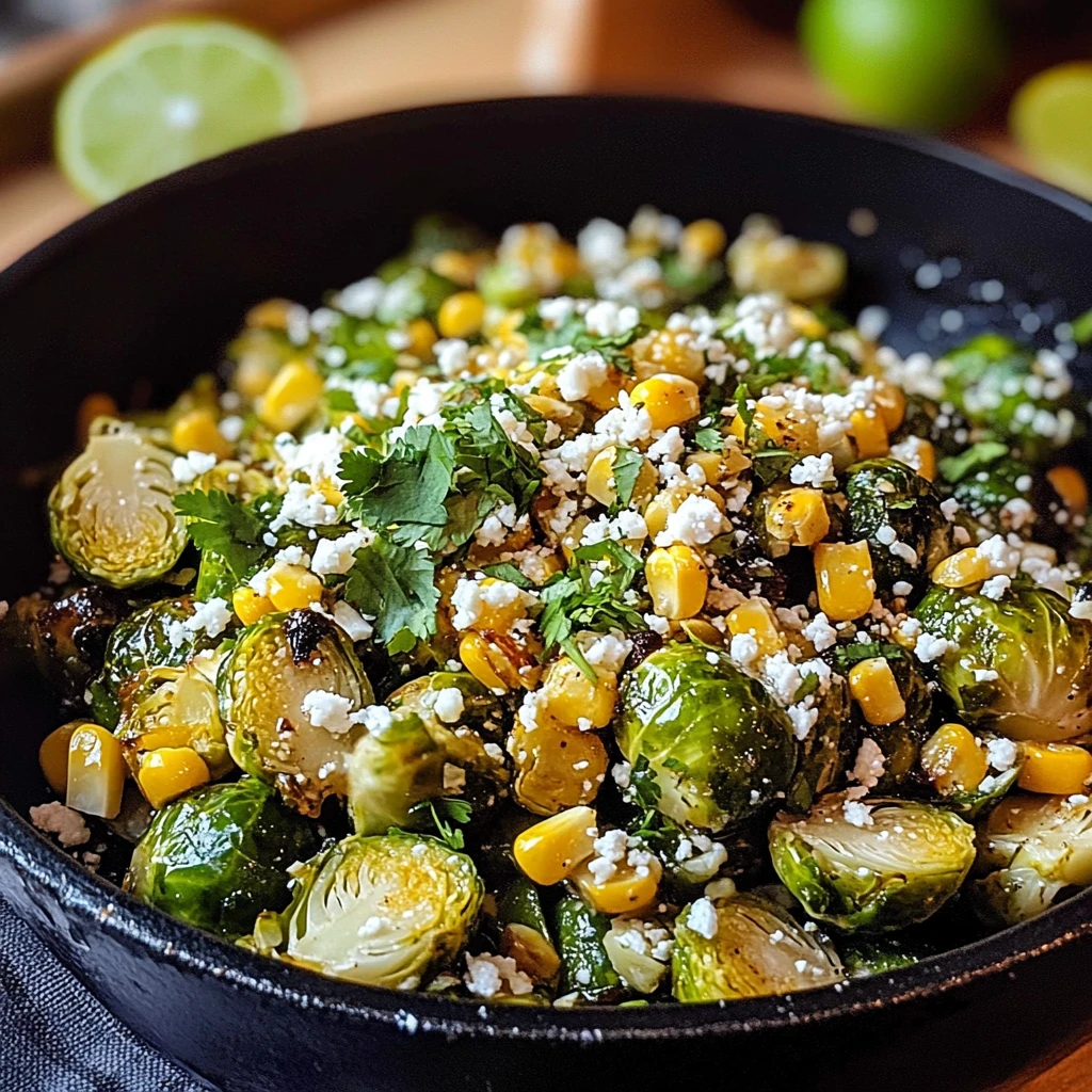Mexican Street Corn Brussels Sprouts 30 Minutes Awesome Delicious