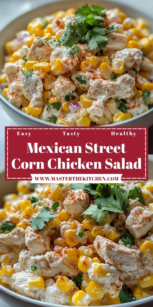 Mexican Street Corn Chicken Salad 4 Servings Easy Delicious