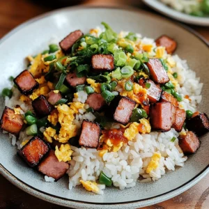 Musubi Spam Fried Rice 4 Servings Easy Delicious