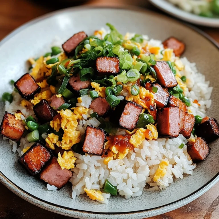 Musubi Spam Fried Rice 4 Servings Easy Delicious
