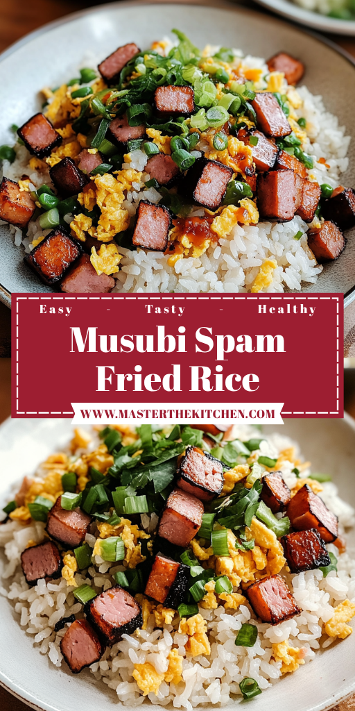 Musubi Spam Fried Rice 4 Servings Easy Delicious