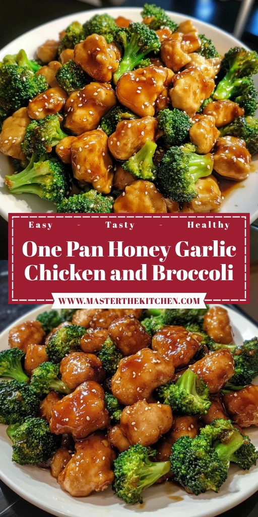 One Pan Honey Garlic Chicken and Broccoli 30 Minutes Easy Delicious