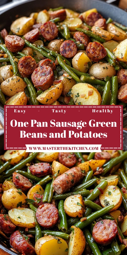 One Pan Sausage Green Beans and Potatoes 30 Minutes Easy Delicious