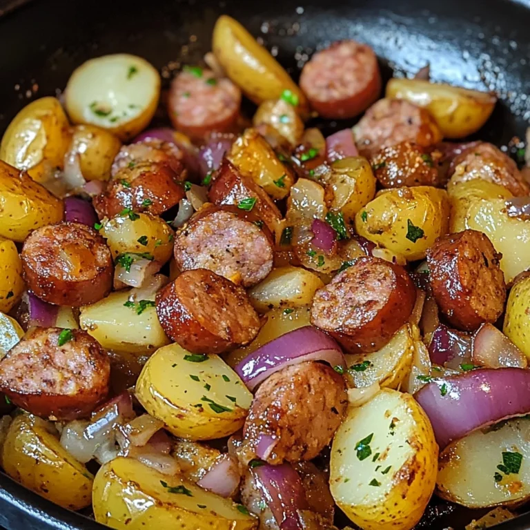 One Pan Sausage and Potatoes 30 Minutes Easy Delicious