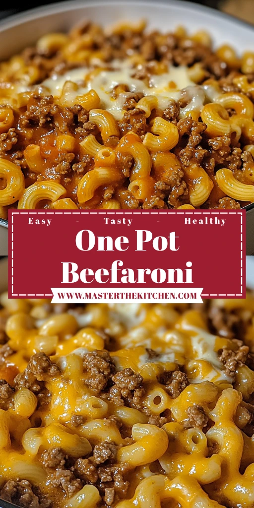 One Pot Beefaroni 30 Minutes Easy Delicious