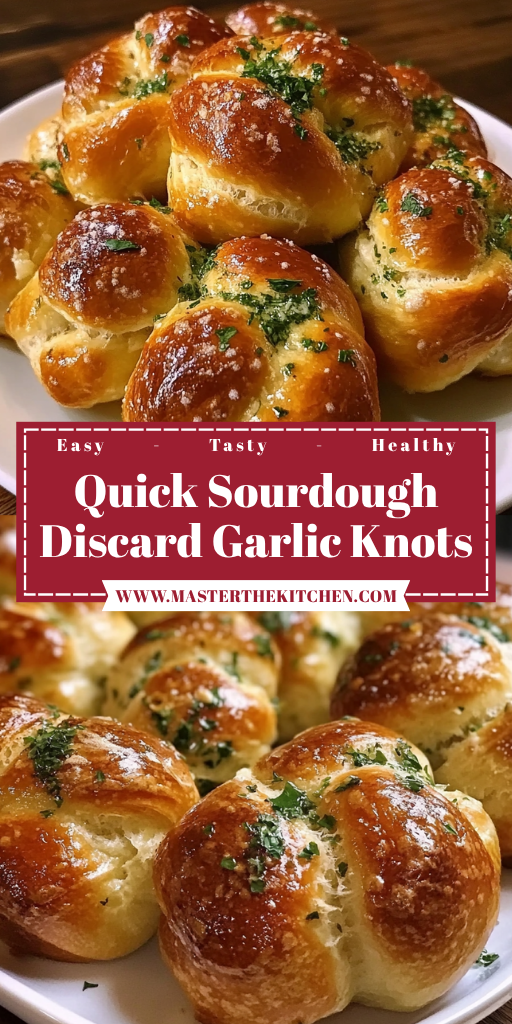 Quick Sourdough Discard Garlic Knots 4 Servings Easy Delicious