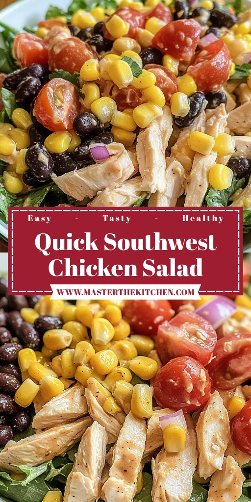 Quick Southwest Chicken Salad 4 Servings Easy Delicious