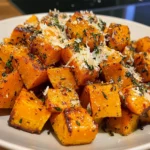 Roasted Sweet Potatoes with Garlic and Parmesan 25 Minutes Easy Delicious